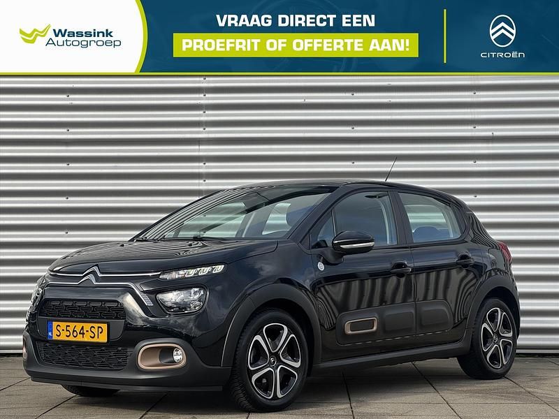 Zwart Gebruikt 2023 Citroën C3 PureTech Hatchback | € 16.385 (Eerlijke prijs) - Afbeelding 1/4