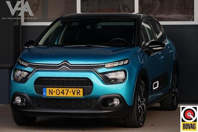 Blauw (metallic) Occasion 2022 Citroën C3 PureTech Hatchback | € 12.950 (Eerlijke prijs) - Afbeelding 1/4