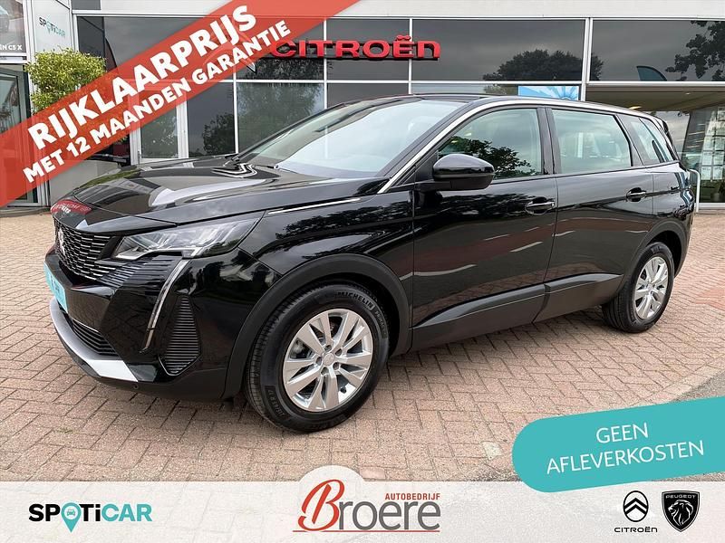 Zwart Gebruikt 2022 Peugeot 5008 Active MPV | € 28.395 (Eerlijke prijs) - Afbeelding 1/4
