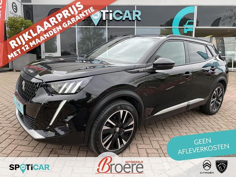 Zwart Gebruikt 2020 Peugeot 2008 GT SUV | € 21.500 (Duur) - Afbeelding 1/4