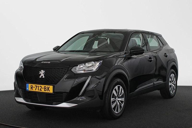 Zwart Gebruikt 2022 Peugeot e-2008 Active SUV | € 15.890 (Super prijs) - Afbeelding 1/4