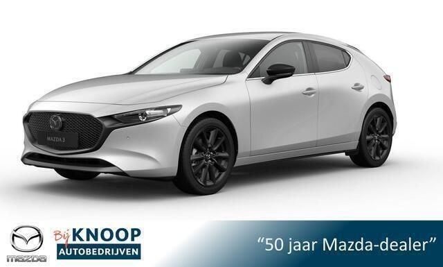 Wit Nieuw 2025 Mazda 3 Homura-Line Hatchback | € 33.940 (Eerlijke prijs) - Afbeelding 1/4