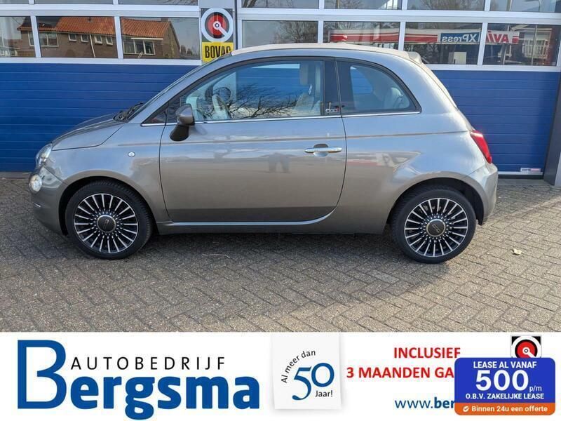 Grijs Gebruikt 2017 Fiat 500C Lounge Cabriolet | € 8.999 (Eerlijke prijs) - Afbeelding 1/4