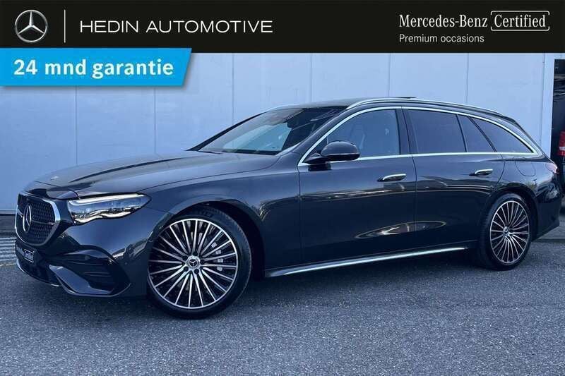 Grijs, metallic lak Gebruikt 2024 Mercedes E300 AMG line Stationwagen | € 73.900 - Afbeelding 1/4