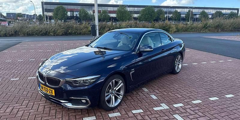 Blauw Gebruikt 2018 BMW 430 Cabriolet Cabriolet | € 27.995 (Eerlijke prijs) - Afbeelding 1/4