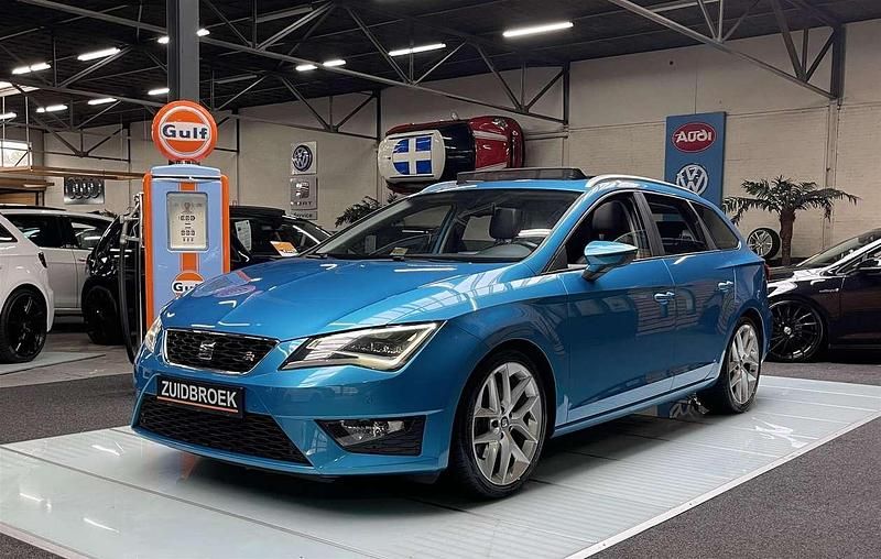 Blauw Gebruikt 2014 Seat Leon FR Stationwagen | € 8.999 (Eerlijke prijs) - Afbeelding 1/4