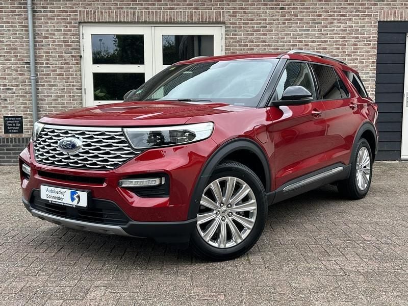 Rood Gebruikt 2021 Ford Explorer ST-Line SUV | € 48.945 (Super prijs) - Afbeelding 1/4