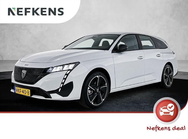 Wit Nieuw 2025 Peugeot e-308 Style Hatchback | € 34.425 (Super prijs) - Afbeelding 1/4