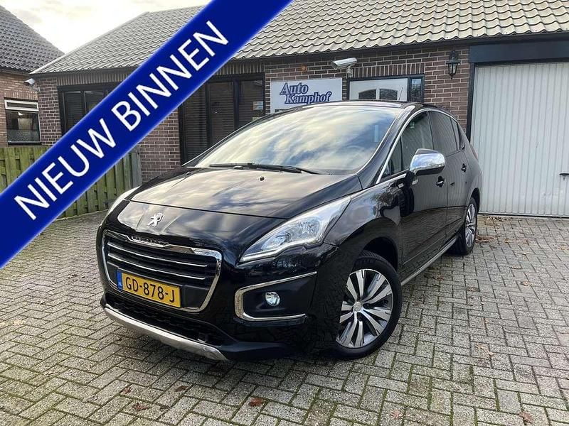 Zwart (metallic) Gebruikt 2015 Peugeot 3008 Style MPV | € 6.950 (Goede deal) - Afbeelding 1/4