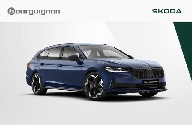 Blauw Nieuw 2024 Skoda Superb Business Line Stationwagen | € 52.620 (Eerlijke prijs) - Afbeelding 1/4