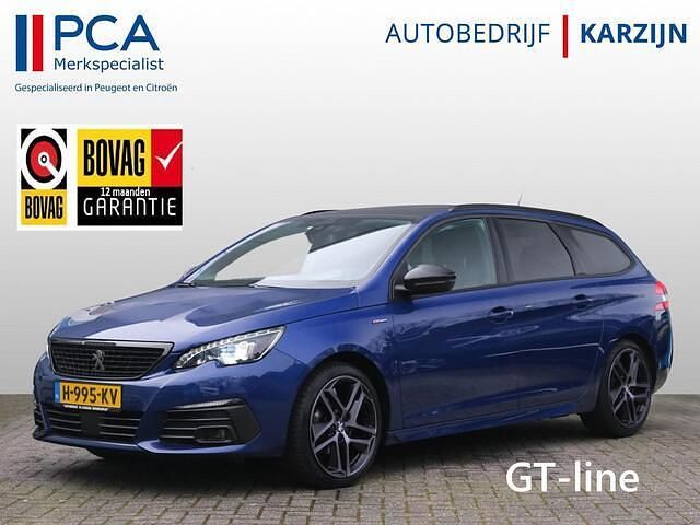 Blauw Gebruikt 2020 Peugeot 308 SW GT-line Stationwagen | € 16.950 - Afbeelding 1/4