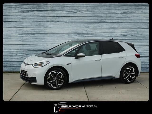 Wit (metallic) Gebruikt 2020 VW ID.3 Hatchback | € 16.750 (Goede deal) - Afbeelding 1/4