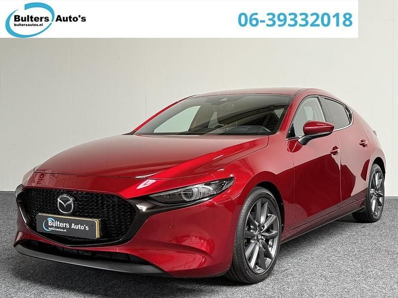 Rood Gebruikt 2019 Mazda 3 Luxury Hatchback | € 20.790 (Eerlijke prijs) - Afbeelding 1/4