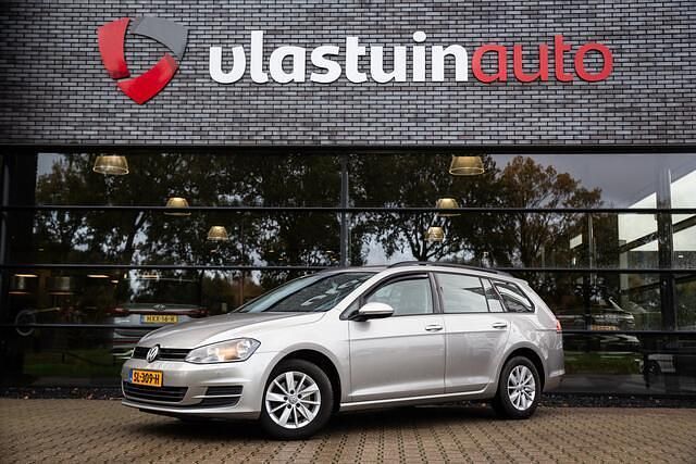 Grijs Gebruikt 2014 VW Golf VII Highline Stationwagen | € 6.400 (Super prijs) - Afbeelding 1/4
