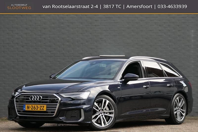 Occasion Audi A6 S-Line 299 PK (219 kW) 2022 Blauw Stationwagen