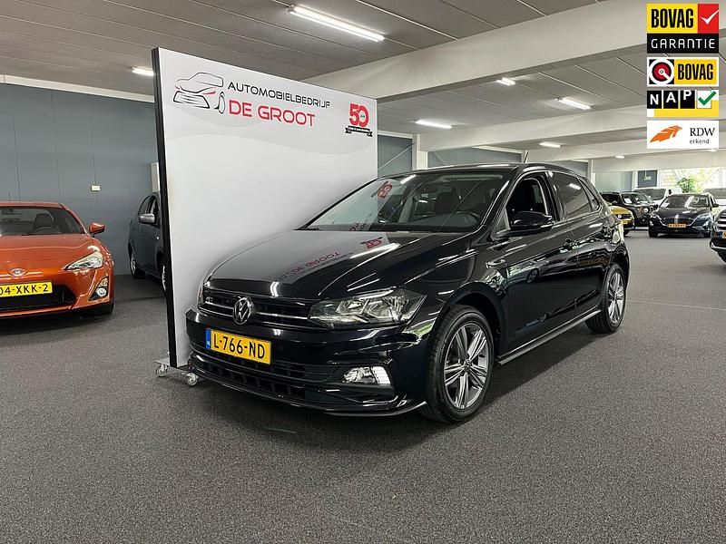 Zwart Occasion 2021 VW Polo R-line Edition Hatchback | € 19.950 (Iets duurder) - Afbeelding 1/4