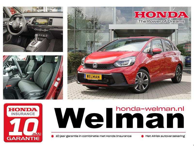Rood Nieuw 2024 Honda Jazz Advance Hatchback | € 35.015 (Eerlijke prijs) - Afbeelding 1/3