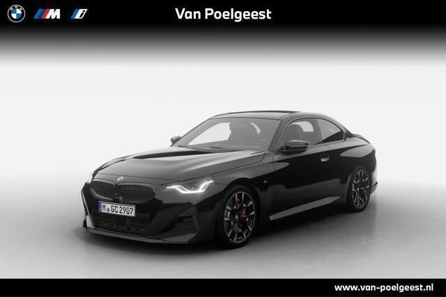 Saphirschwarz metallic (zwart metallic) Nieuw 2025 BMW 220 M Sport Coupé | € 71.223 - Afbeelding 1/4