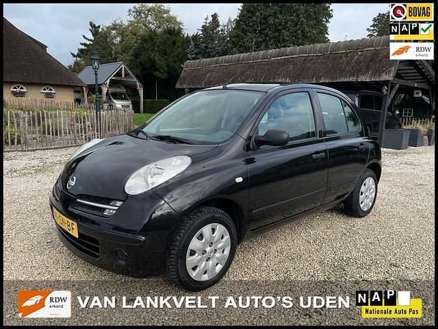 Zwart Gebruikt 2006 Nissan Micra Visia Hatchback | € 1.950 (Eerlijke prijs) - Afbeelding 1/4