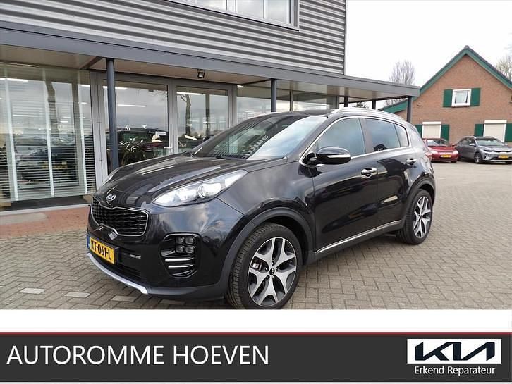 Zwart Occasion 2017 Kia Sportage GT-Line SUV | € 18.940 (Eerlijke prijs) - Afbeelding 1/4