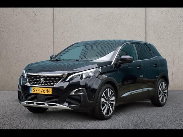 Zwart Gebruikt 2018 Peugeot 3008 GT-line SUV | € 14.745 (Eerlijke prijs) - Afbeelding 1/4