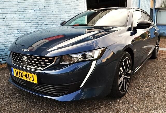 Blauw Gebruikt 2021 Peugeot 508 GT Stationwagen | € 19.350 (Super prijs) - Afbeelding 1/4