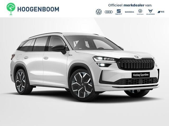 Wit Nieuw 2025 Skoda Kodiaq Business Line SUV | € 59.505 (Duur) - Afbeelding 1/4