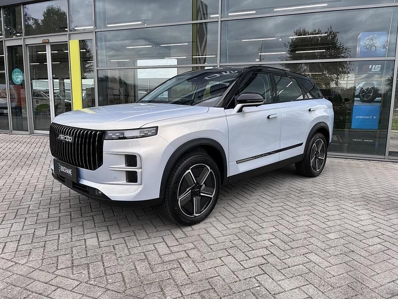 Moonlight silver & carbon crystal black roof (metallic) (licht zilver) Nieuw 2025 Jaecoo 7 SUV | € 37.890 (Eerlijke prijs) - Afbeelding 1/4