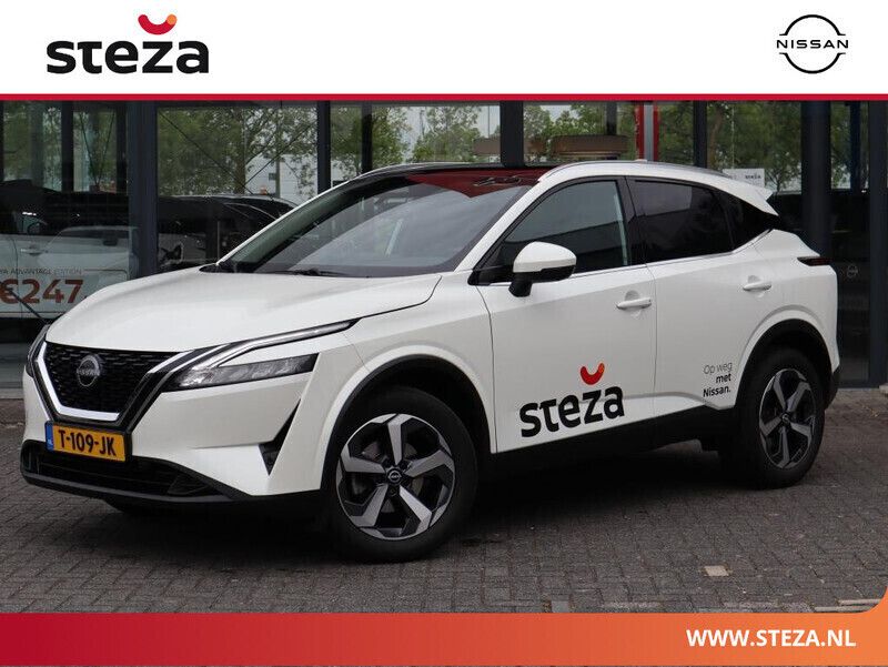 Pearl white premium (wit metallic) Gebruikt 2023 Nissan Qashqai N-Connecta SUV | € 28.949 (Eerlijke prijs) - Afbeelding 1/4