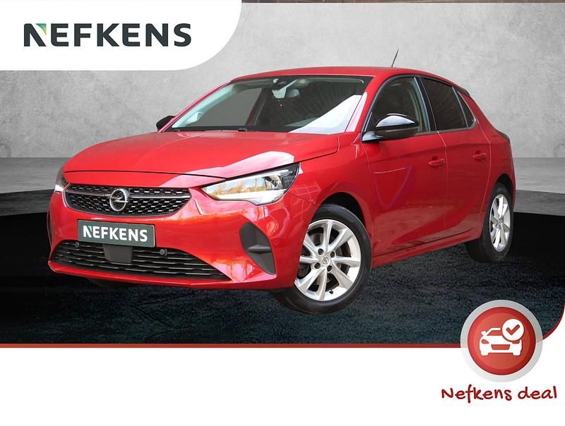 Rood Gebruikt 2021 Opel Corsa Elegance Hatchback | € 16.725 (Eerlijke prijs) - Afbeelding 1/3