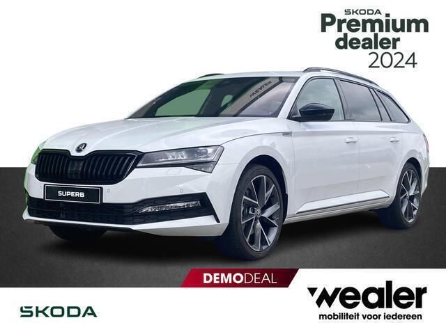 Wit Gebruikt 2024 Skoda Superb Business Line Stationwagen | € 35.840 (Duur) - Afbeelding 1/4