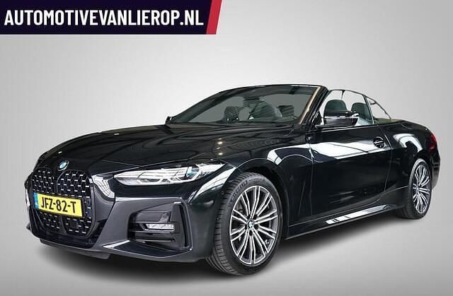 Zwart Gebruikt 2021 BMW 420 M Sport Cabriolet | € 47.995 (Eerlijke prijs) - Afbeelding 1/4