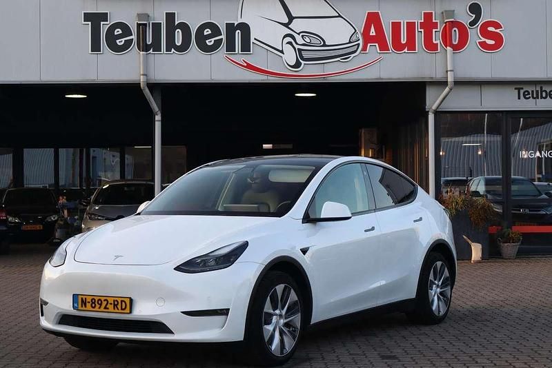 Wit Occasion 2021 Tesla Model Y Long Range AWD SUV | € 24.985 (Eerlijke prijs) - Afbeelding 1/4