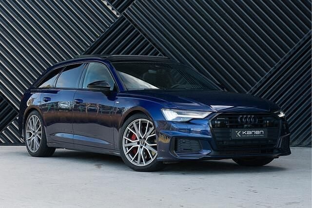 Blauw Gebruikt 2021 Audi A6 S-Line Stationwagen | € 41.900 (Eerlijke prijs) - Afbeelding 1/4