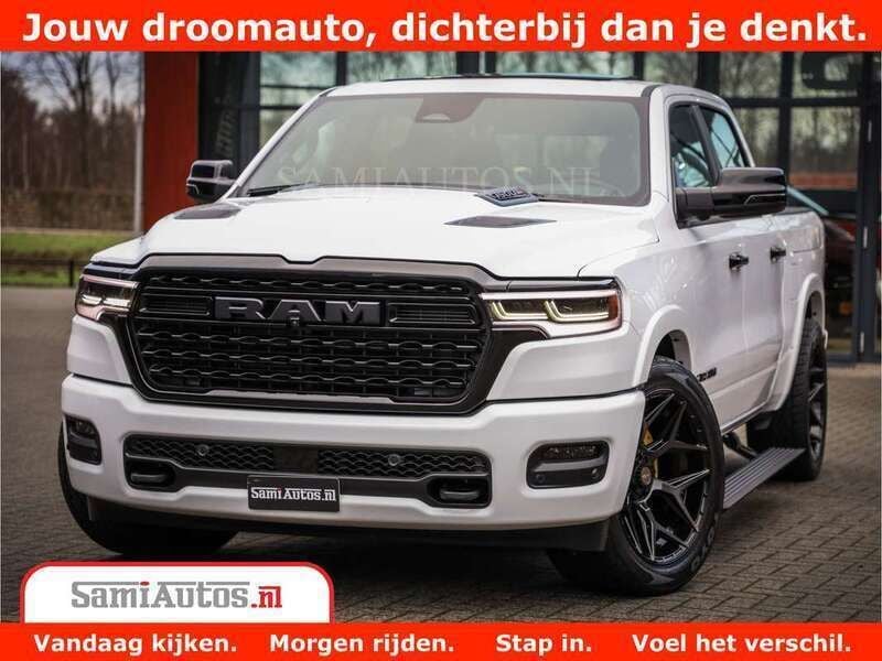 Wit Nieuw 2024 Dodge Ram Limited Pickup | € 87.950 (Eerlijke prijs) - Afbeelding 1/4