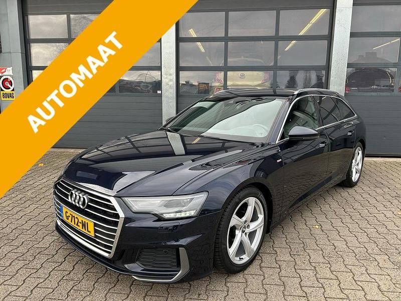 Blauw Gebruikt 2019 Audi A6 S-Line Stationwagen | € 34.830 - Afbeelding 1/4