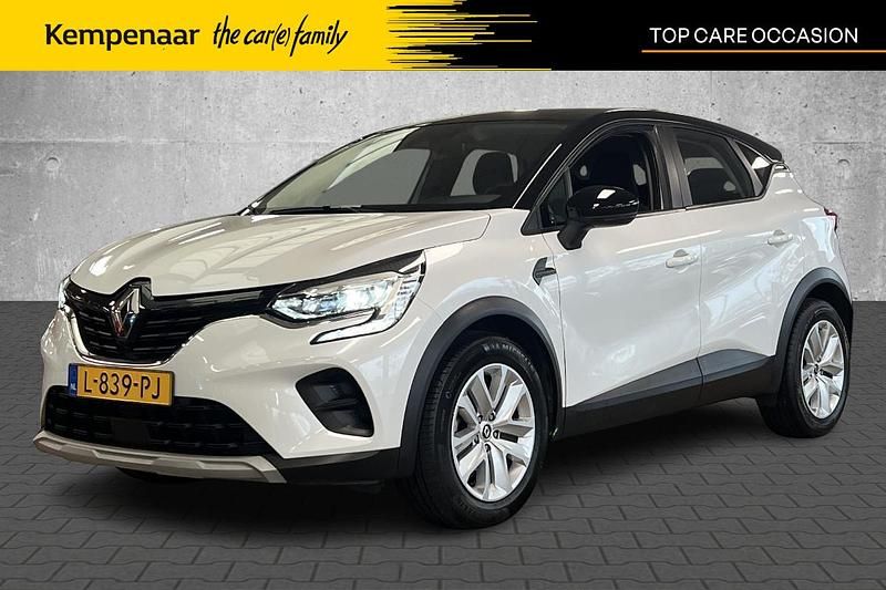 Twotone blanc nacré / noir et Occasion 2021 Renault Captur Zen SUV | € 15.495 (Eerlijke prijs) - Afbeelding 1/4