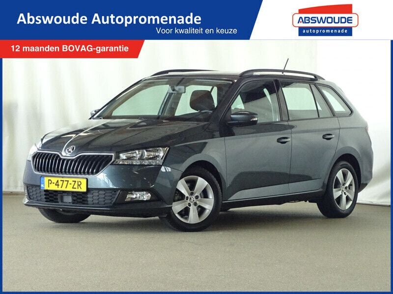 Grijs, metallic lak Gebruikt 2021 Skoda Fabia Ambition Stationwagen | € 21.900 (Iets duurder) - Afbeelding 1/4