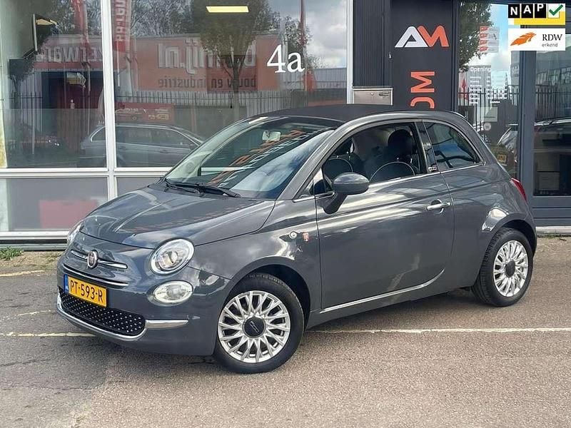 Grijs Gebruikt 2017 Fiat 500C Lounge Cabriolet | € 13.950 (Duur) - Afbeelding 1/4