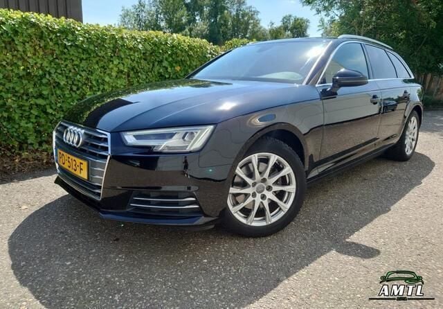 Zwart Gebruikt 2017 Audi A4 Sport Stationwagen | € 25.900 - Afbeelding 1/4