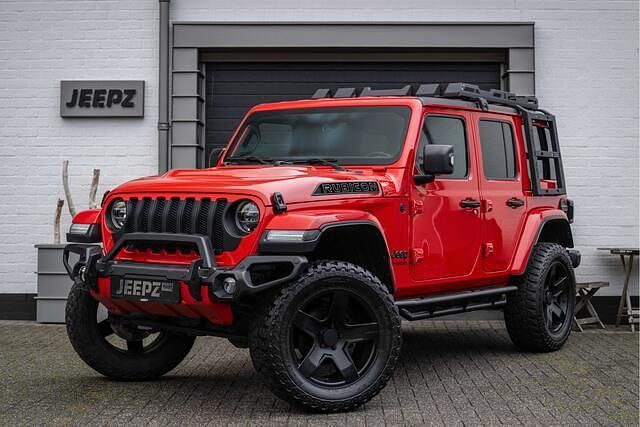 Rood Gebruikt 2020 Jeep Wrangler Unlimited SUV | € 61.950 (Super prijs) - Afbeelding 1/4