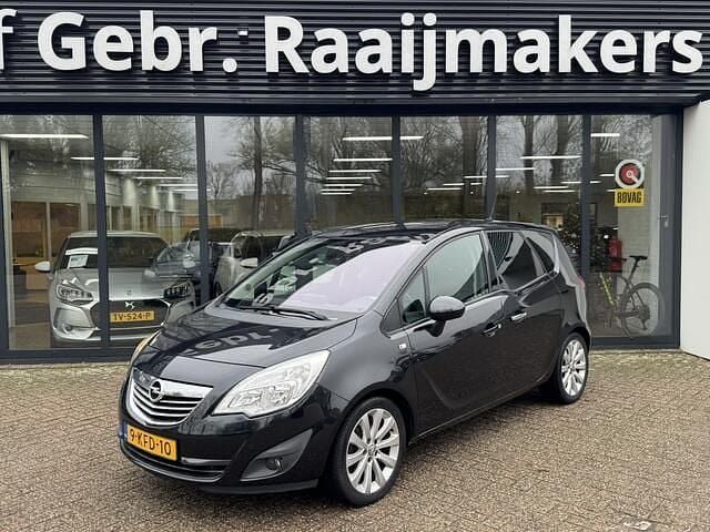 Zwart Gebruikt 2013 Opel Meriva Cosmo MPV | € 2.900 (Super prijs) - Afbeelding 1/4