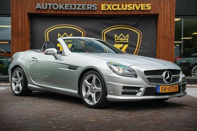 Grijs Gebruikt 2014 Mercedes SLK200 Cabriolet | € 14.900 - Afbeelding 1/4