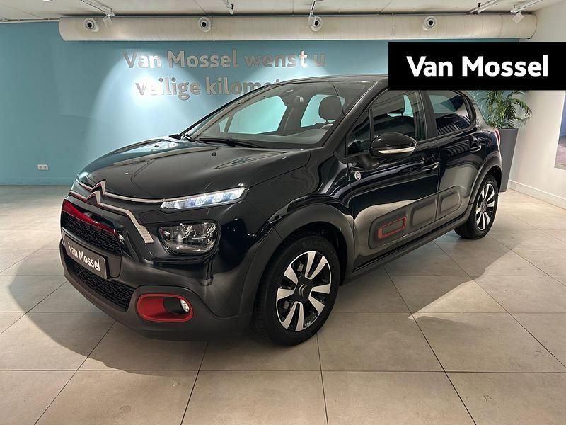 Zwart Gebruikt 2021 Citroën C3 PureTech Hatchback | € 12.240 (Eerlijke prijs) - Afbeelding 1/4