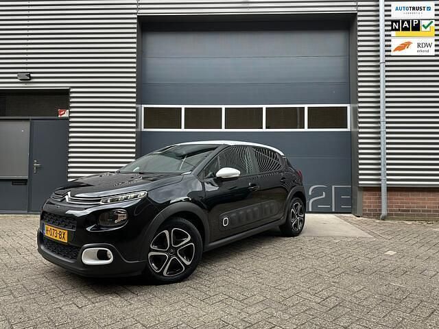 Zwart Gebruikt 2020 Citroën C3 Feel Hatchback | € 13.500 (Eerlijke prijs) - Afbeelding 1/4