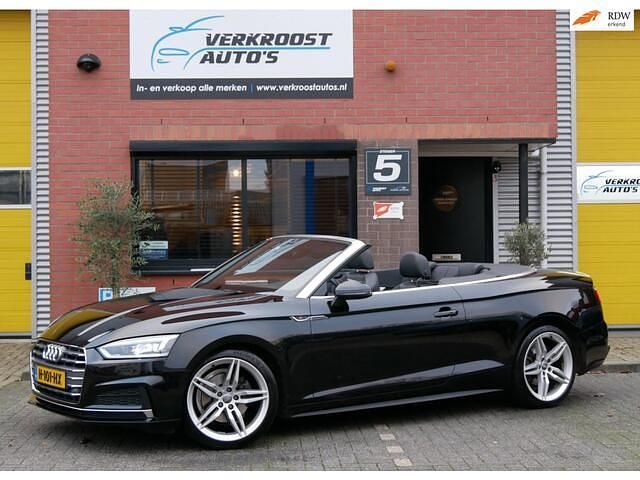 Zwart Gebruikt 2018 Audi A5 Cabriolet S-Line Cabriolet | € 27.950 (Goede deal) - Afbeelding 1/4