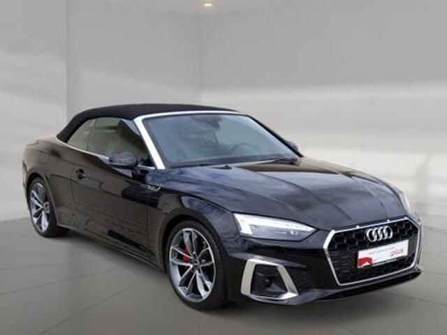Zwart (metallic) Occasion 2021 Audi A5 Cabriolet S-Line Cabriolet | € 39.900 (Super prijs) - Afbeelding 1/4