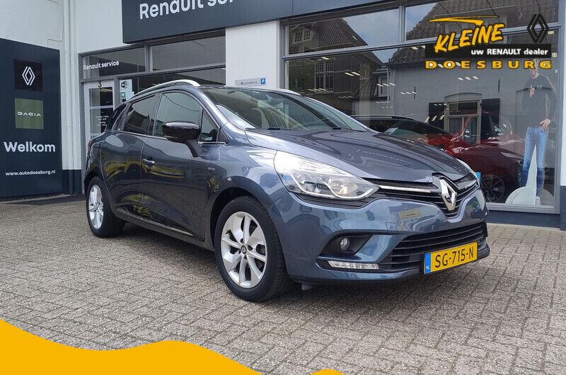 Grijs Gebruikt 2018 Renault Clio GrandTour LIMITED Stationwagen | € 13.595 - Afbeelding 1/3
