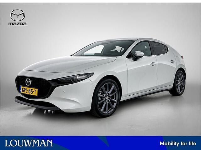 Wit Gebruikt 2024 Mazda 3 Exclusive-Line Hatchback | € 29.450 (Eerlijke prijs) - Afbeelding 1/3