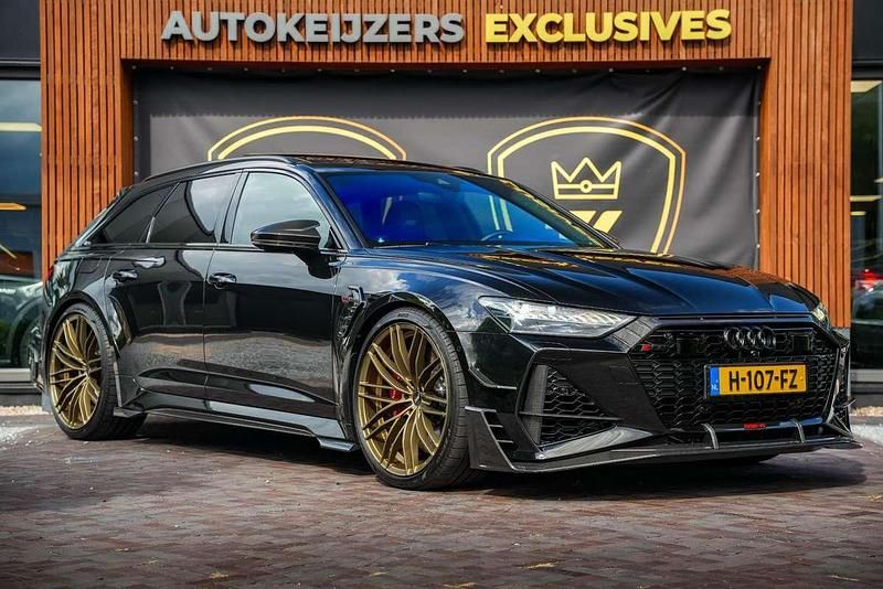 Zwart Gebruikt 2019 Audi RS6 S-Line Stationwagen | € 169.900 - Afbeelding 1/4